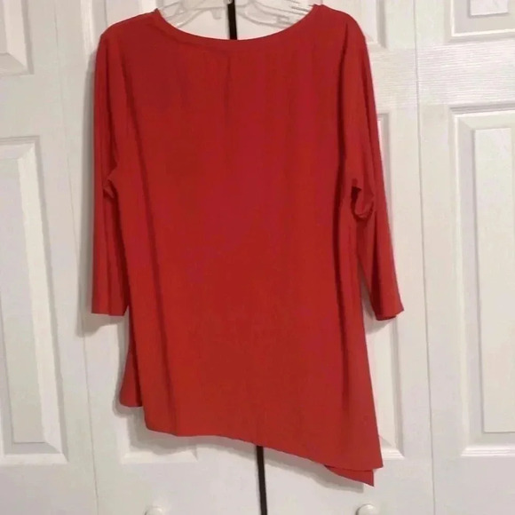 Halston red blouse shirt top - Picture 6 of 9